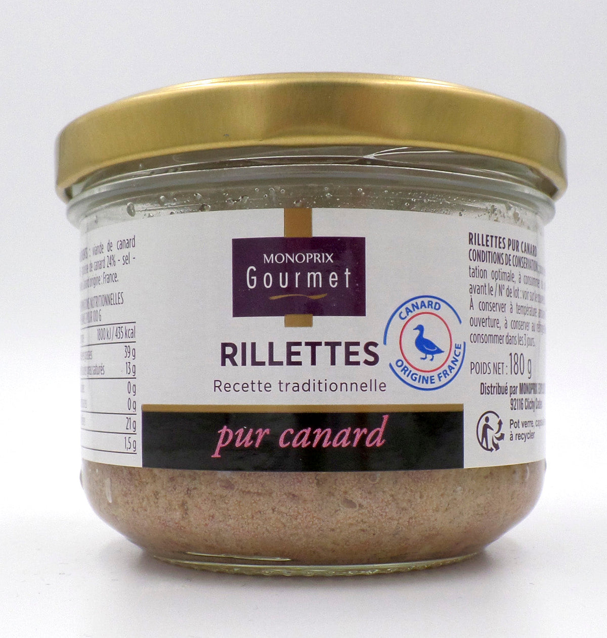 PATE D'ANEC MPG 180g