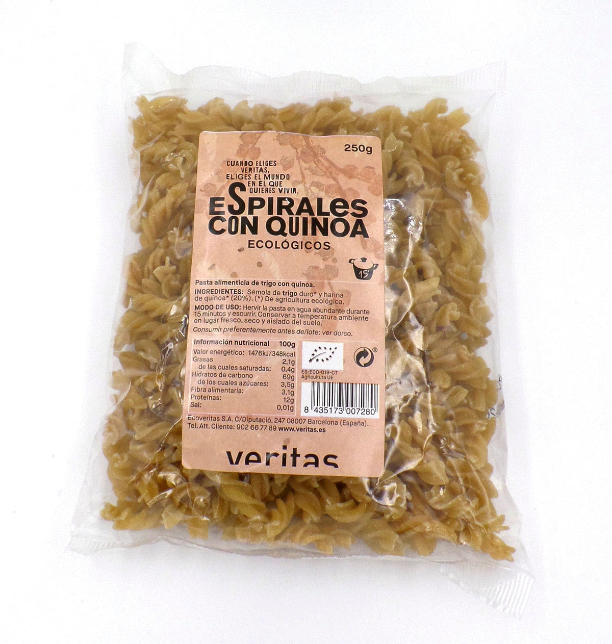 ESPIRALS QUINOA VERITAS 250g