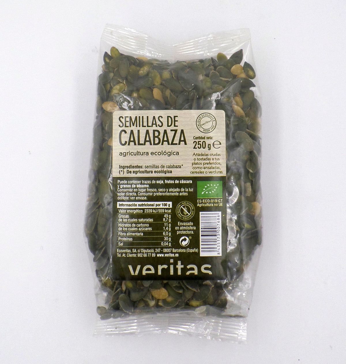 LLAVORS CARBASSA VERITAS 250g.