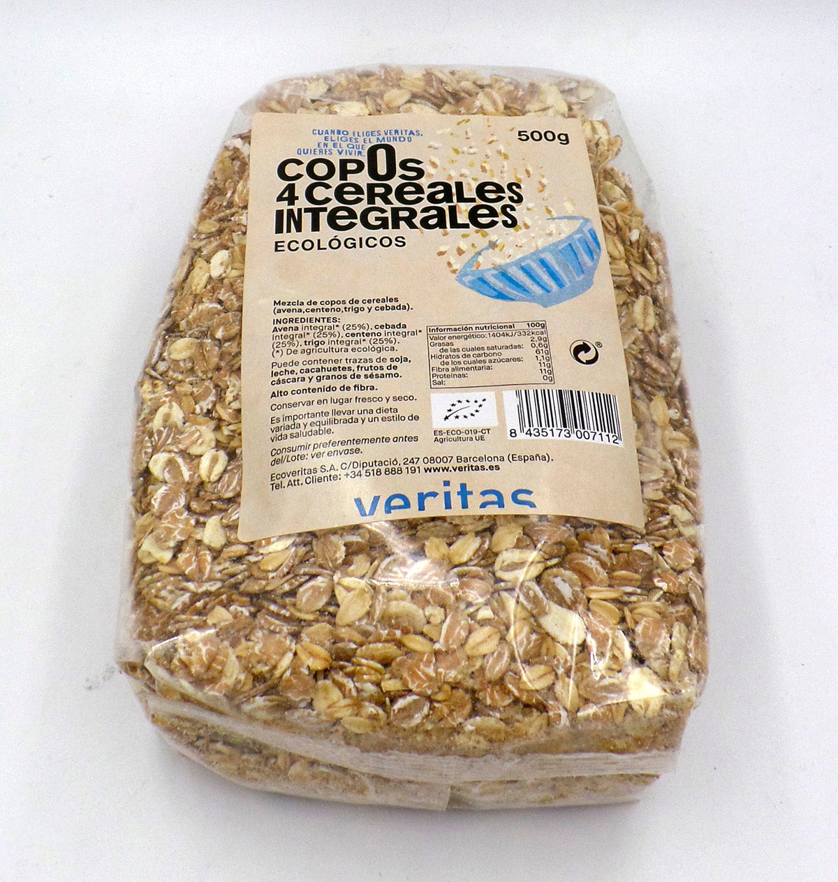 FLOCS CEREALS INTEG. VERITAS 500g