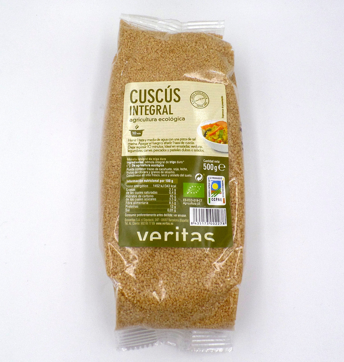 CUSCÚS INTEGRAL VERITAS 500g