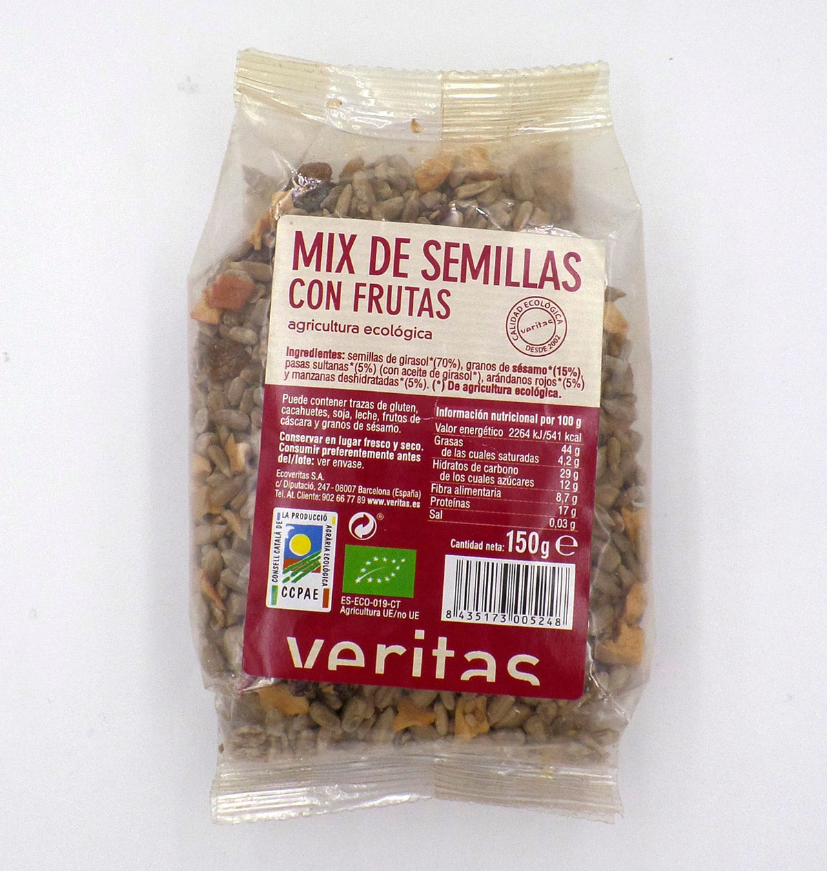 MIX LLAVORS A/FRUITES VERITAS 150g.