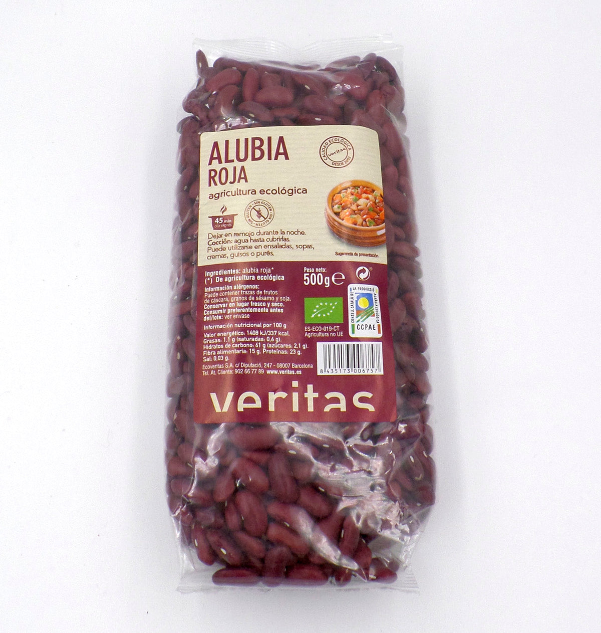 MONGETA VERMELLA VERITAS 500g.