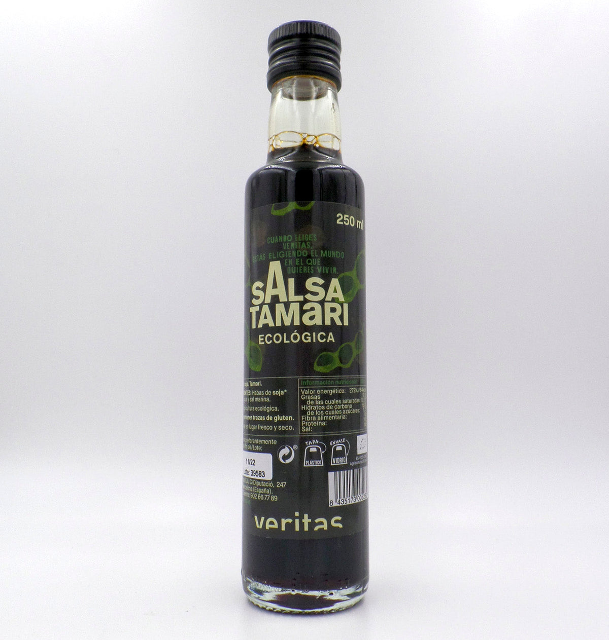 SALSA DE SOJA TAMARI VERITAS 250ml