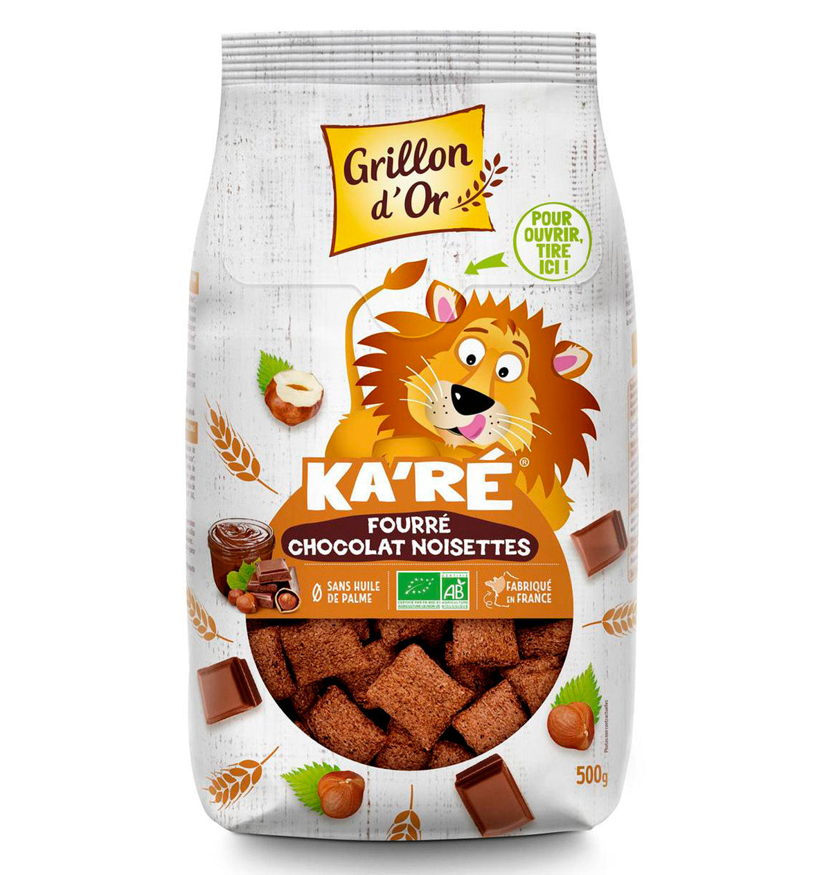 CEREALS KA'RÉ GRILLON D'OR FARCITS 500G.