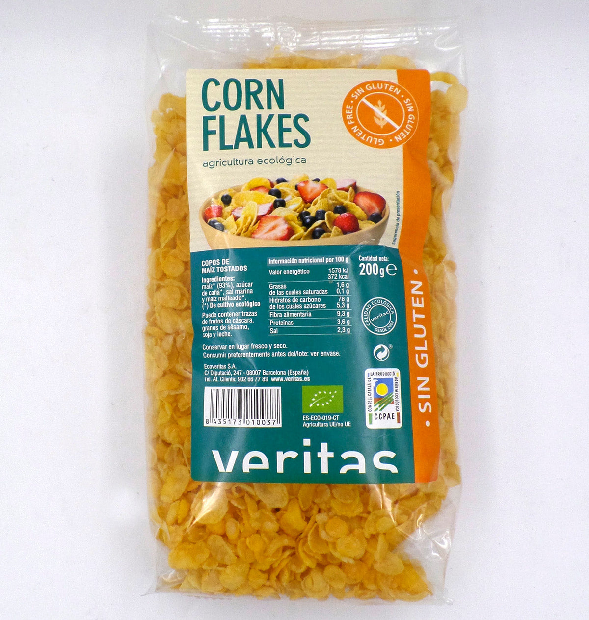 CORN FLAKES VERITAS S/G 200g