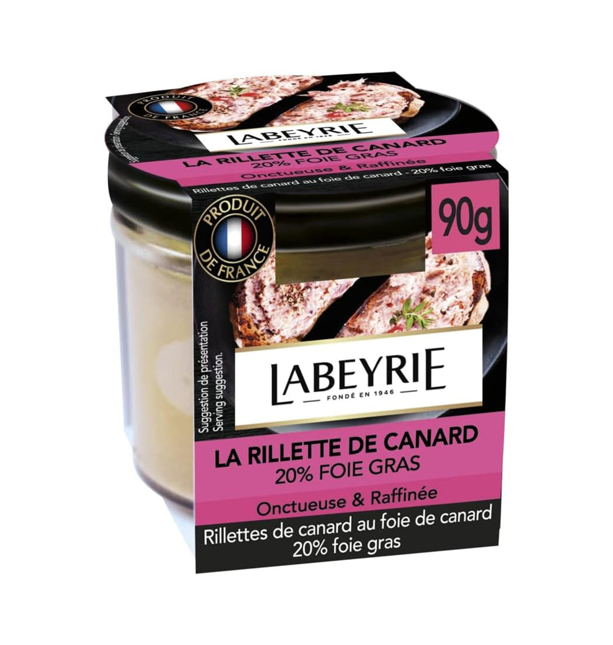 RILLETTES CANARD 20% LABEY 90g