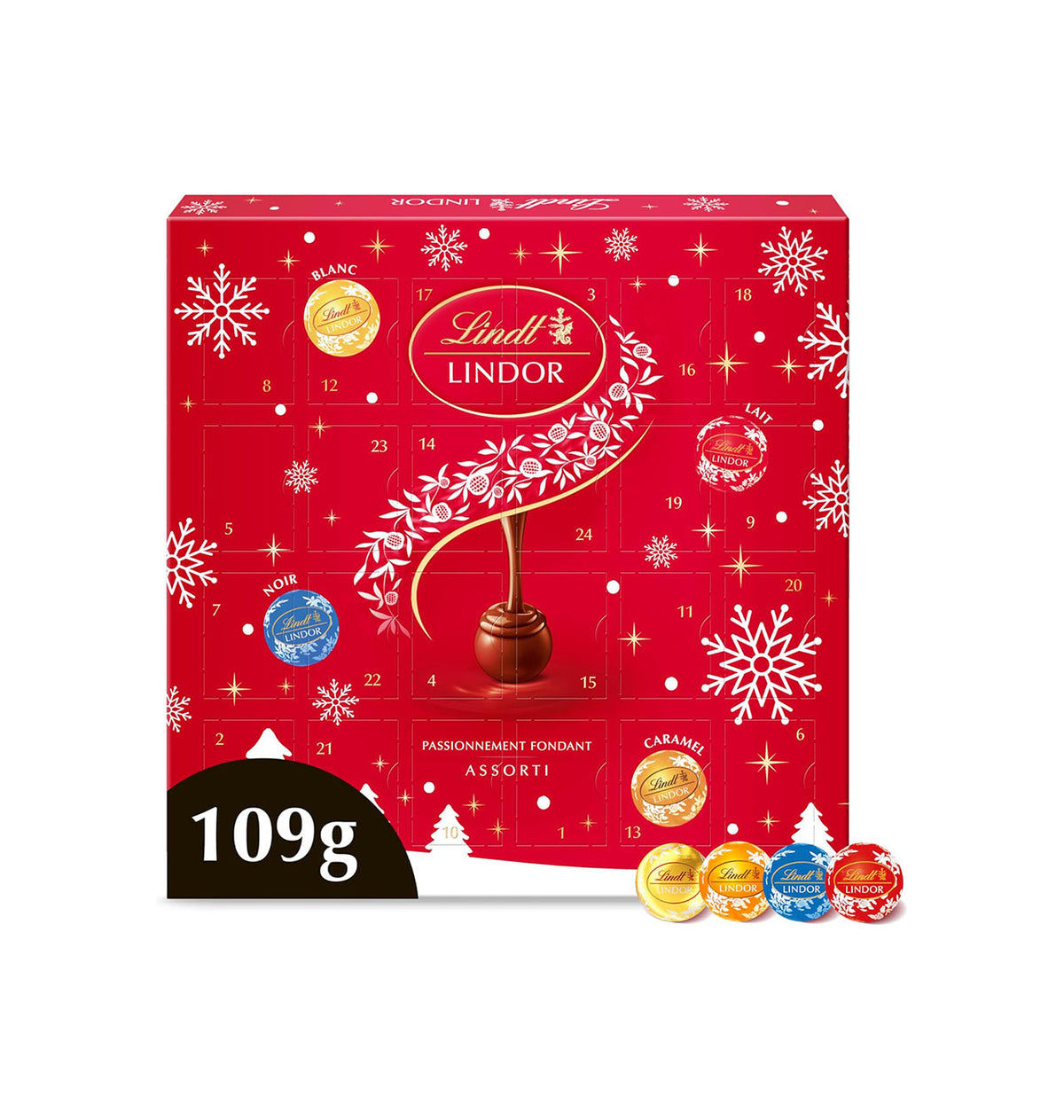 CALENDARI ADVENT LINDOR 109g