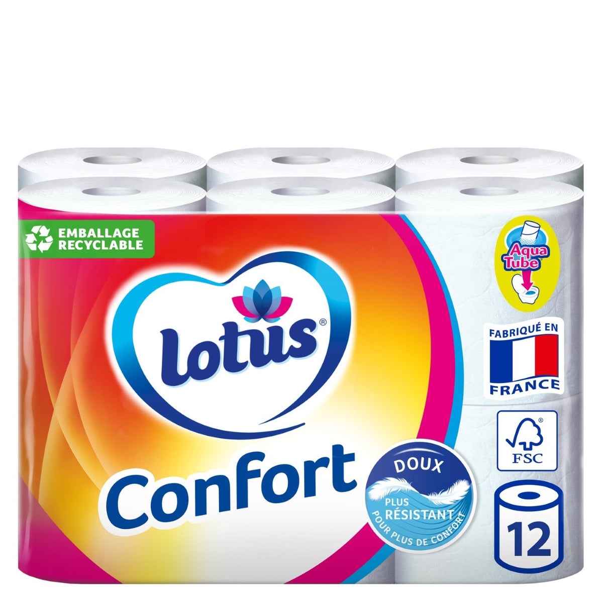 PAPER HIGIEN LOTUS CONFORT x12