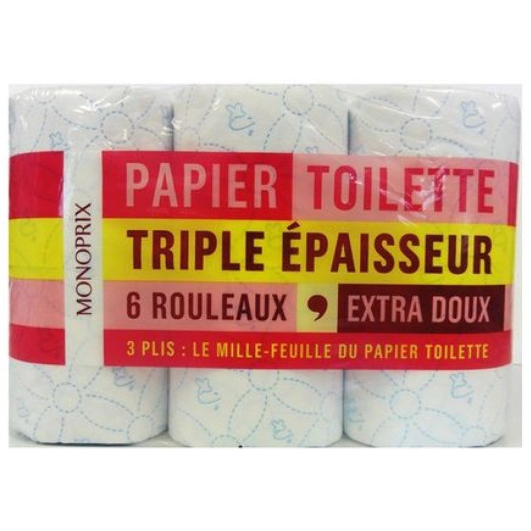 PAPER WC MONOPRIX 3 CAPES x6