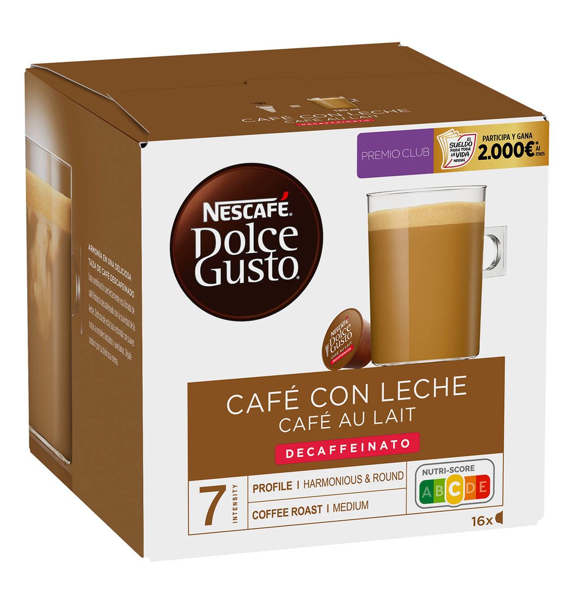 CAFE DOLCE GUSTO LLET DESC 16C