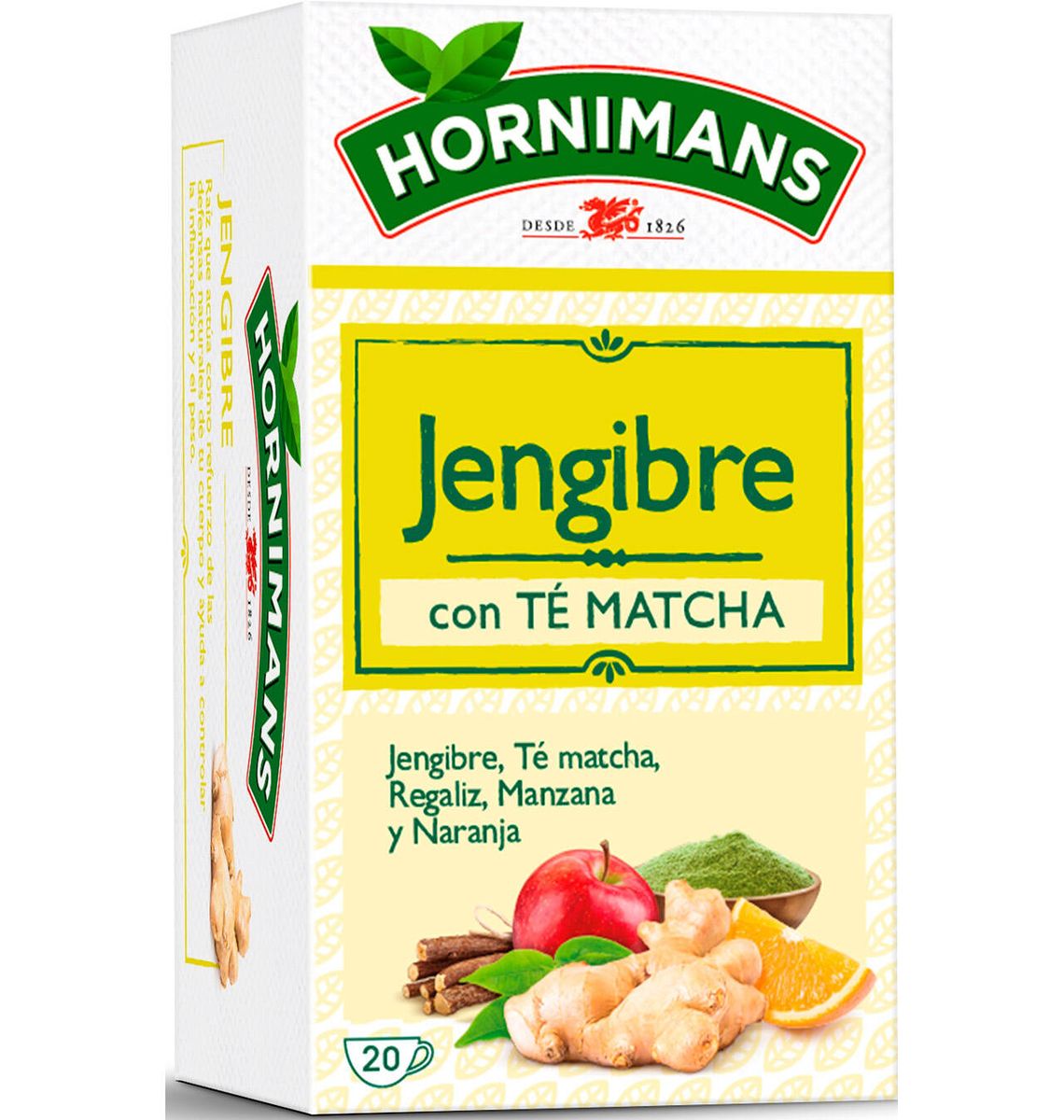 HORNIMANS GINGEBR MACHA x20