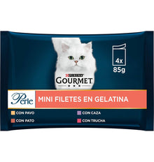 MENJAR GAT PERLE DINDI x4 85g