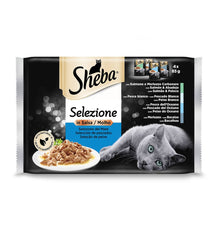 MENJAR GATS SHEBA PEIX 4x 85g