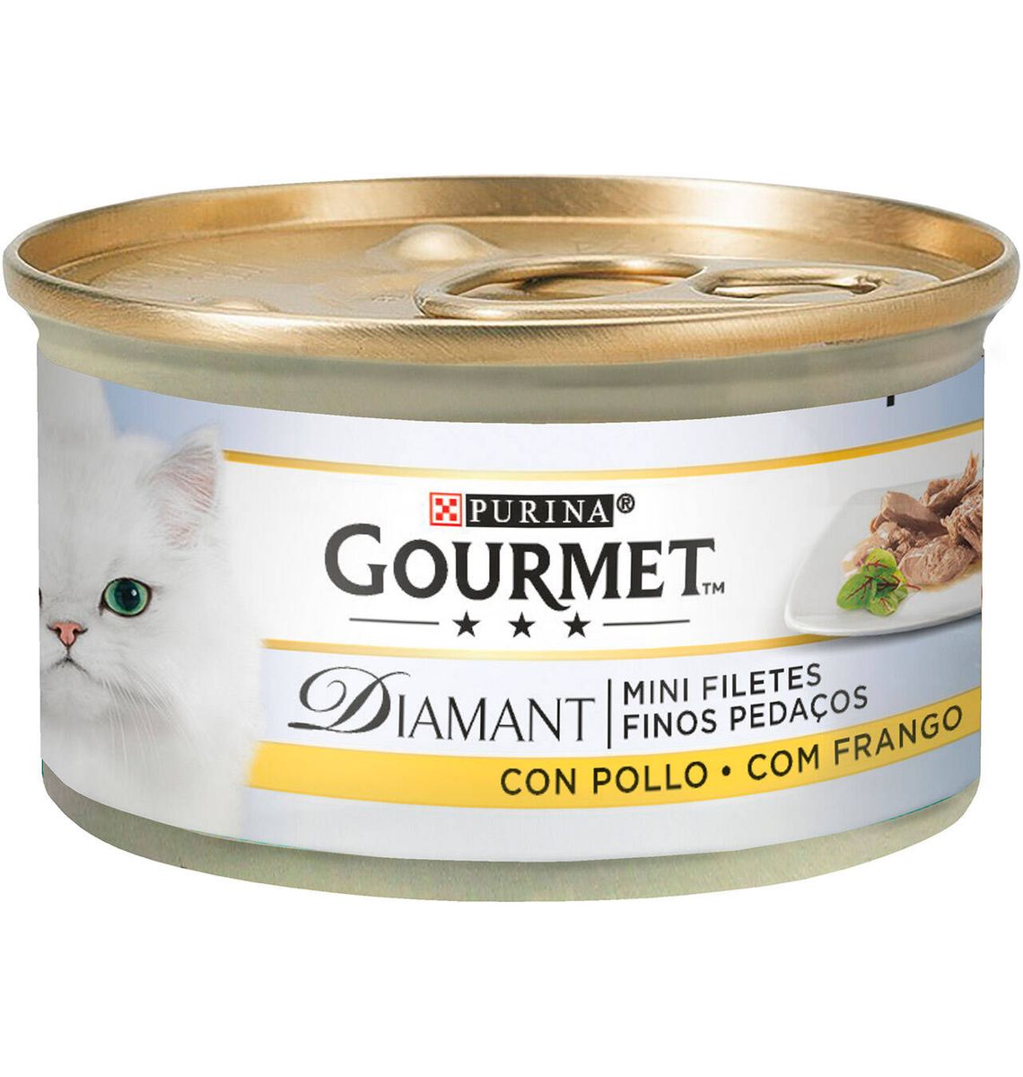 MENJ GAT GOURMT DIAMT POLL 85g