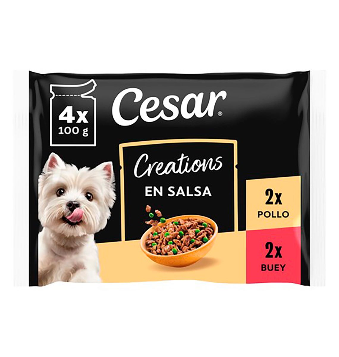 HUMIT GOS CESAR POUCH SALS 4x100g