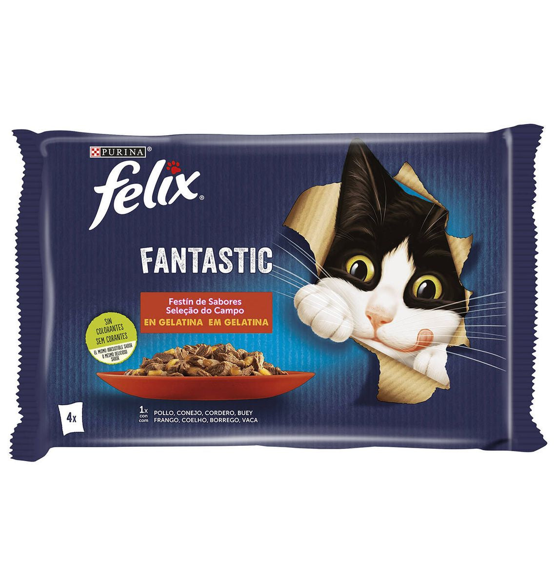 MENJ GATS FELIX CARN 4x 85g