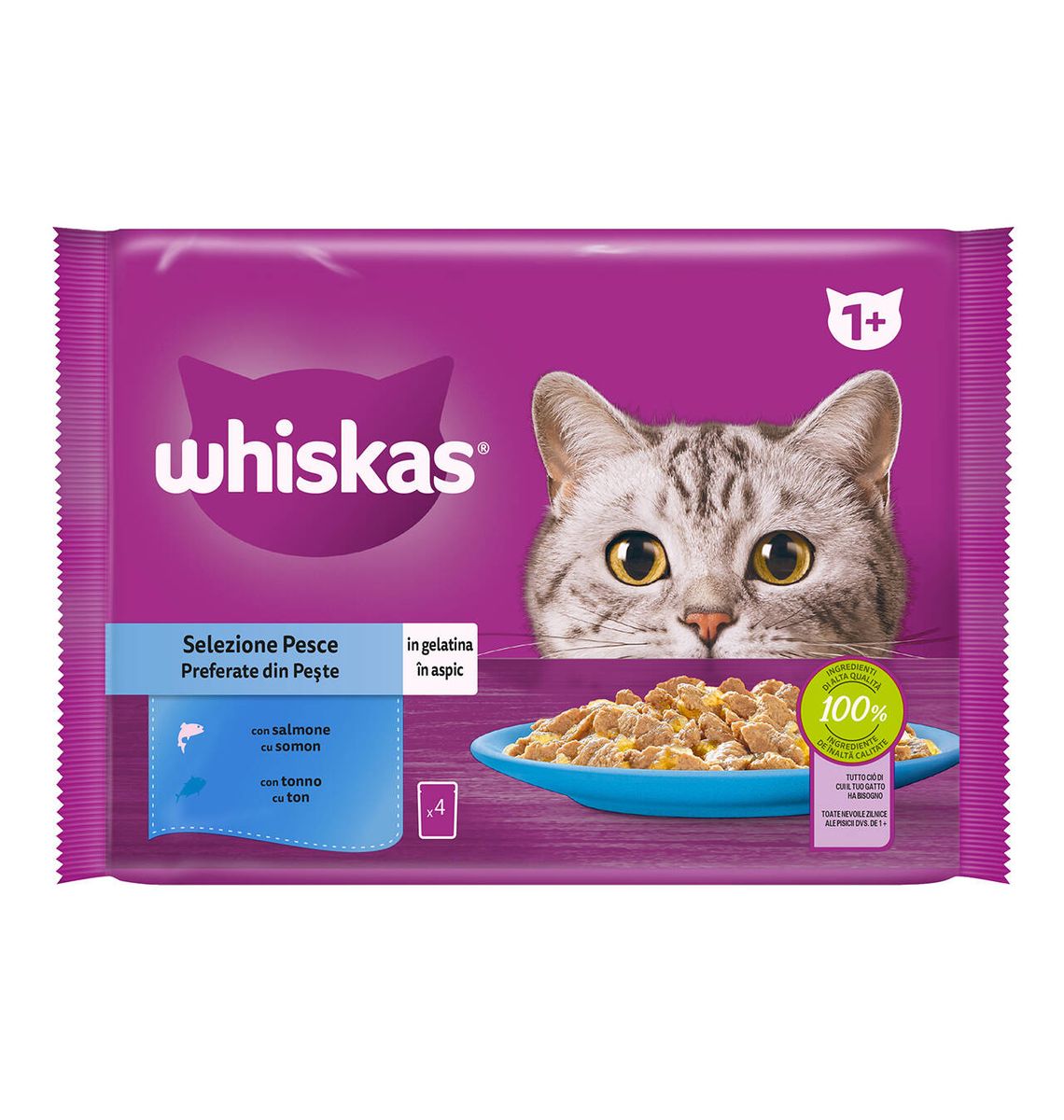 MENJAR GAT WHISKAS PEIX 340g