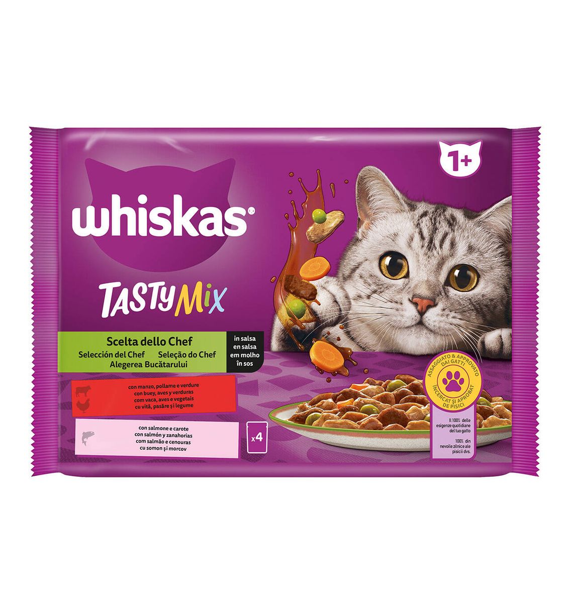 MENJAR GAT WHISKAS MIX 340g