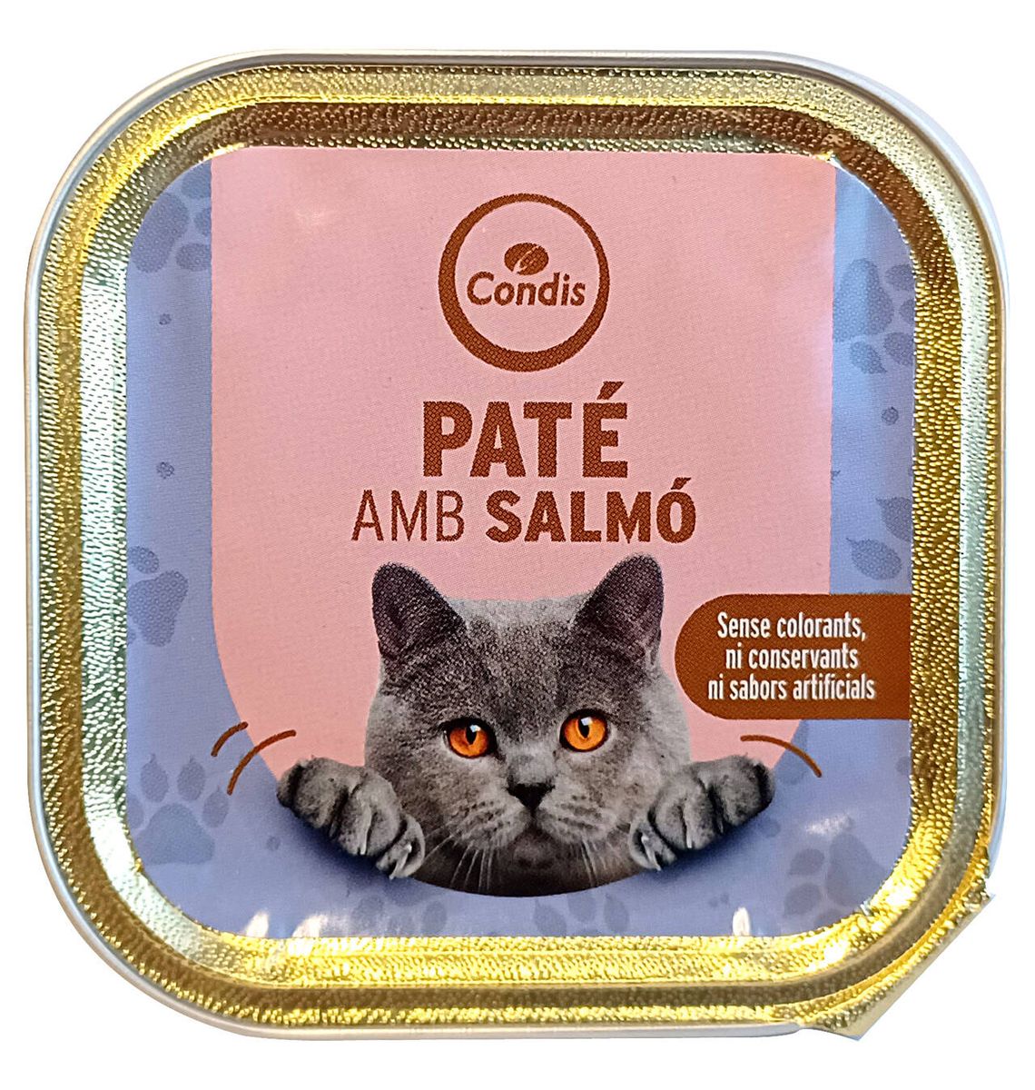 MENJ GAT CONDIS PATE SALMO 100g