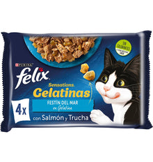 MENJ. GATS FELIX SENS. PEIX 4x85G