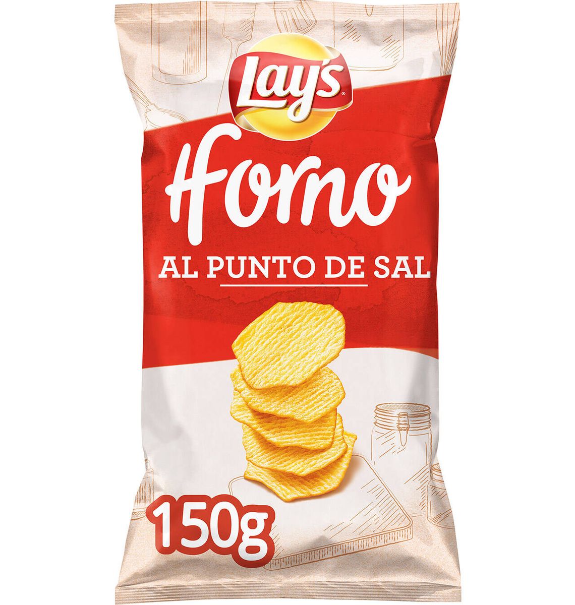 LAY'S FORN PUNTO DE SAL 150g