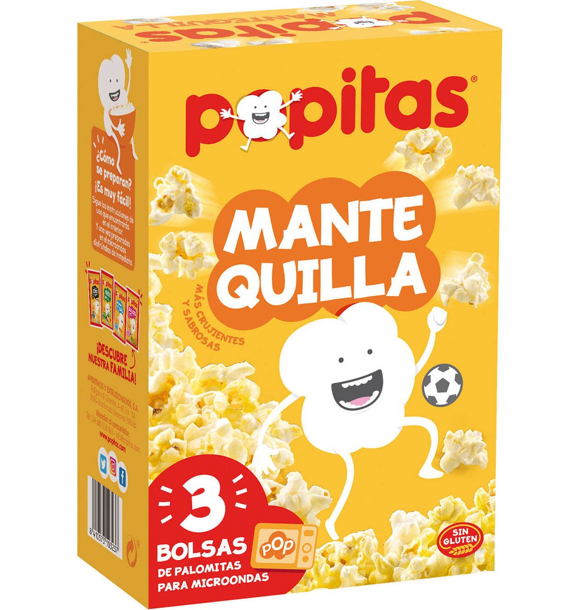 CRISPETES POPITAS MANTEG 3x100g