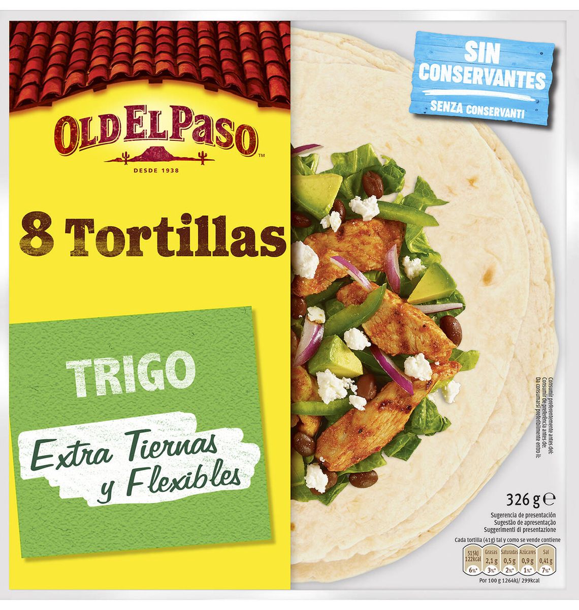 TRUITES BLAT OLD EL PASO x8 326g