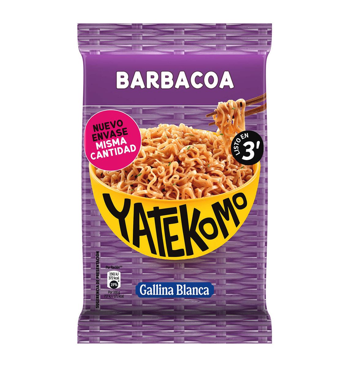 FIDEUS BARBACOA YATEKOMO 82g