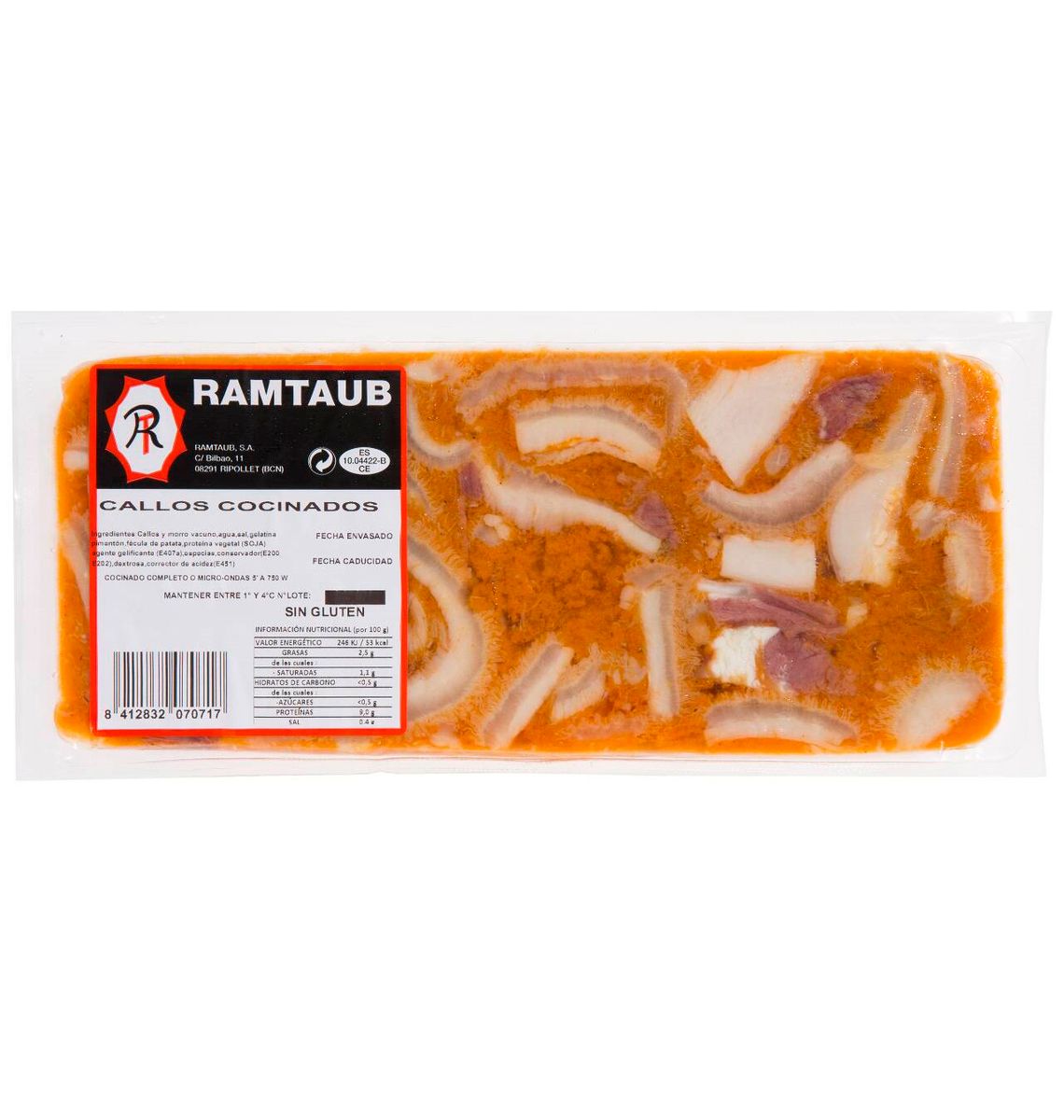 CALLOS RAMTAUB VEDELLA 500g