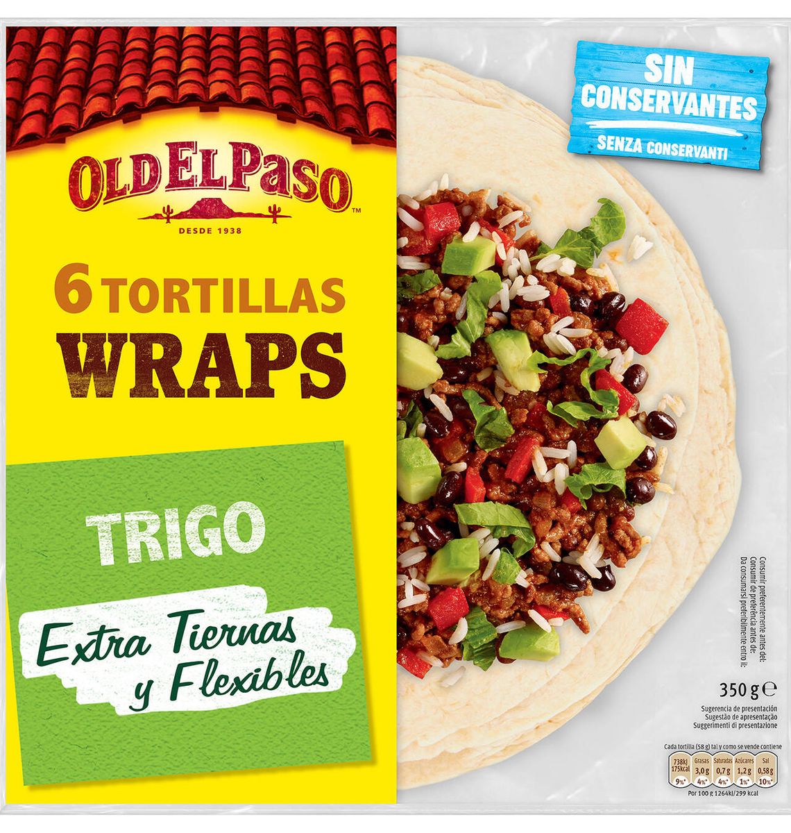 TRUITES OLD PASO WRAPS 350g