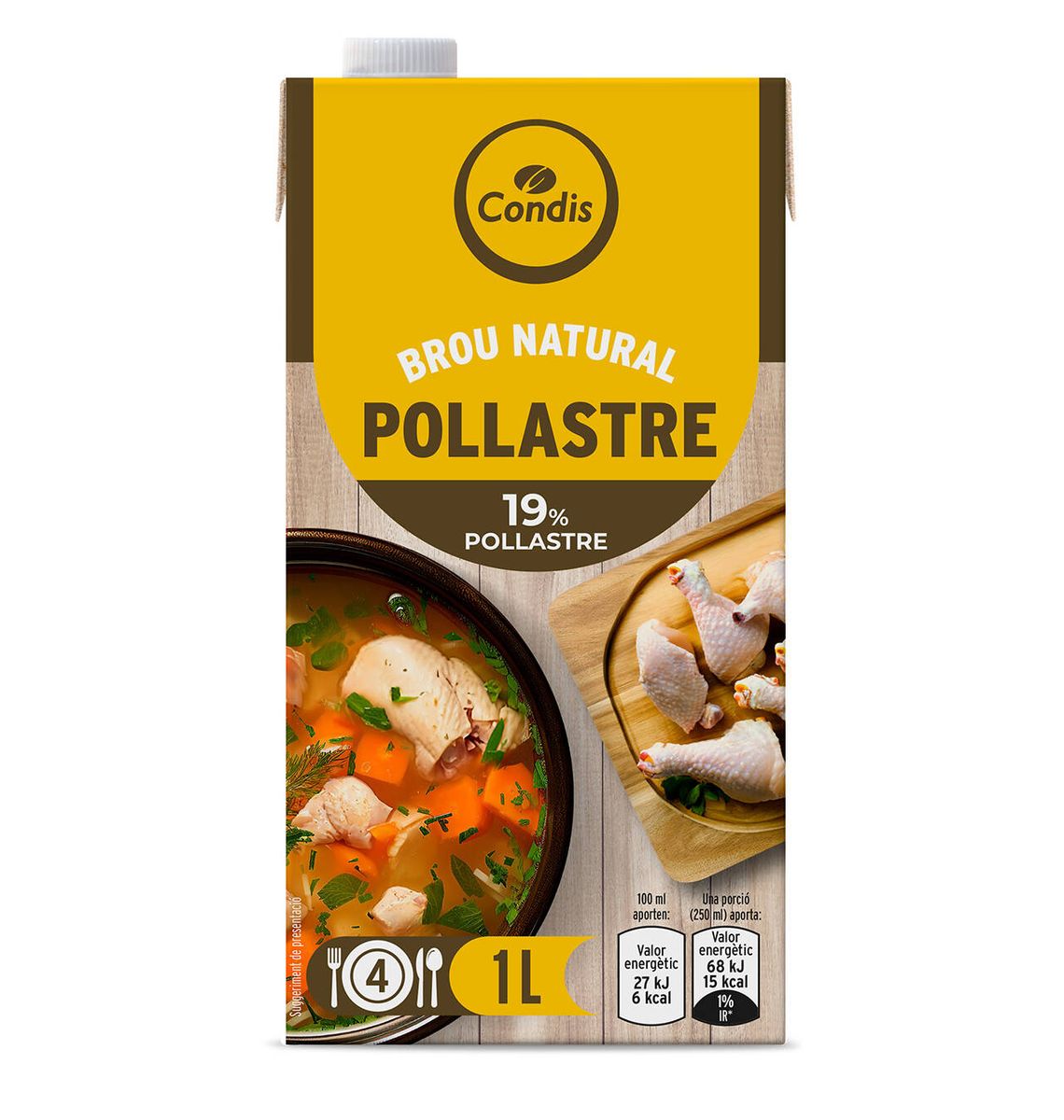 BROU CONDIS POLLASTRE PREM 1L