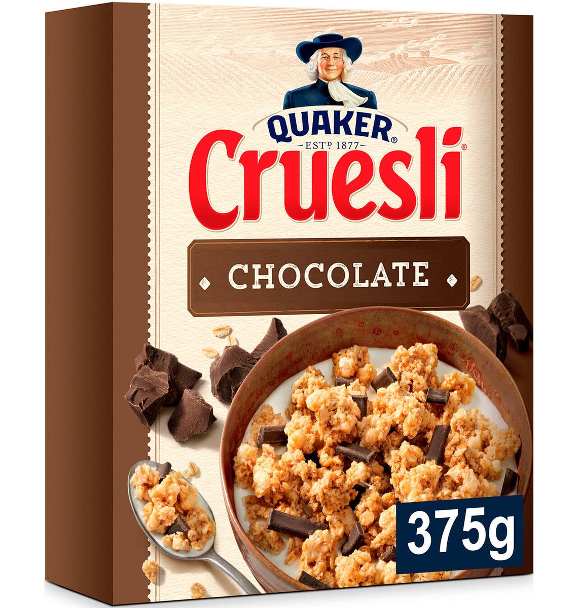 CER QUAKER CRUESLI XOCO 375g