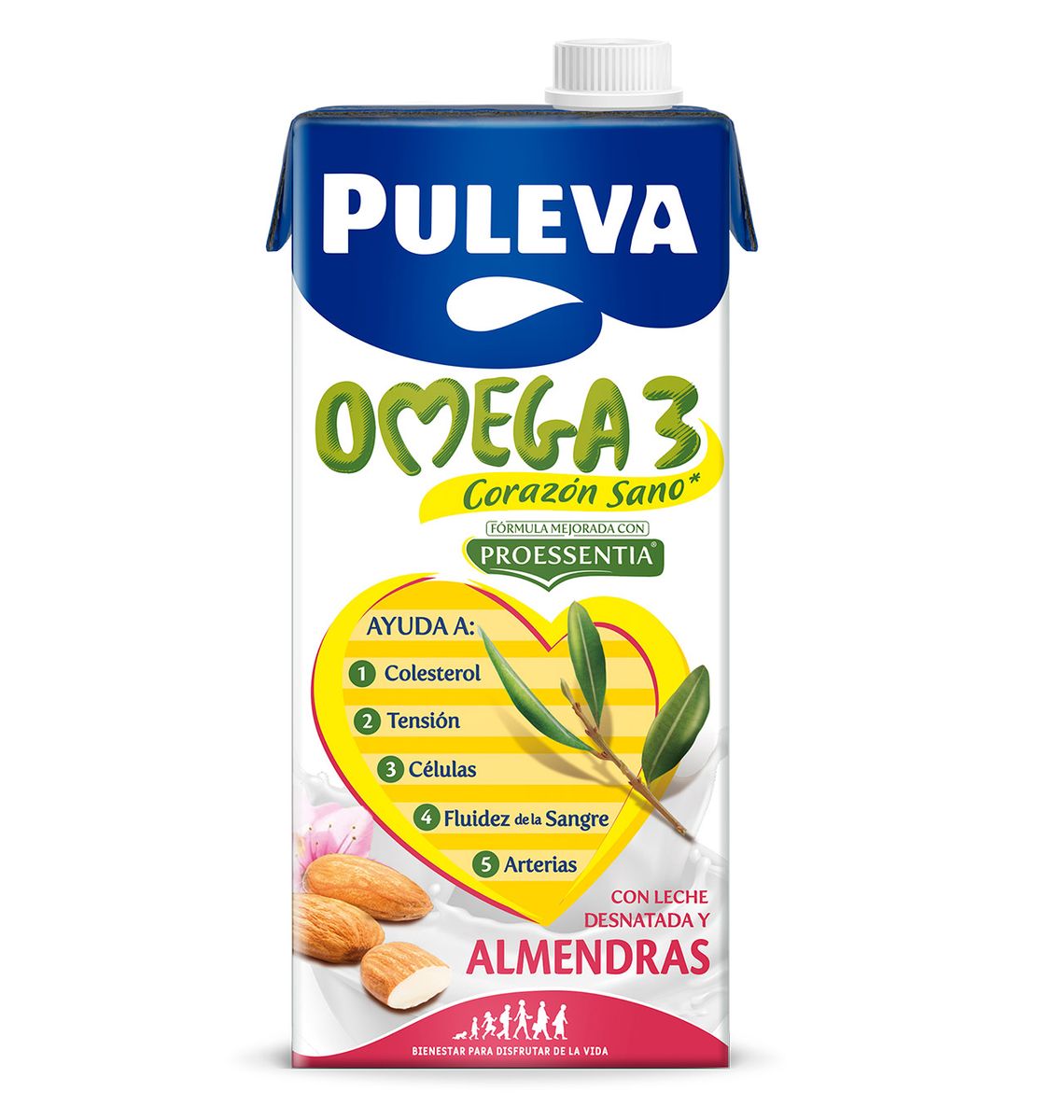 LLET PULEVA OMEGA3 AMETLLES 1L