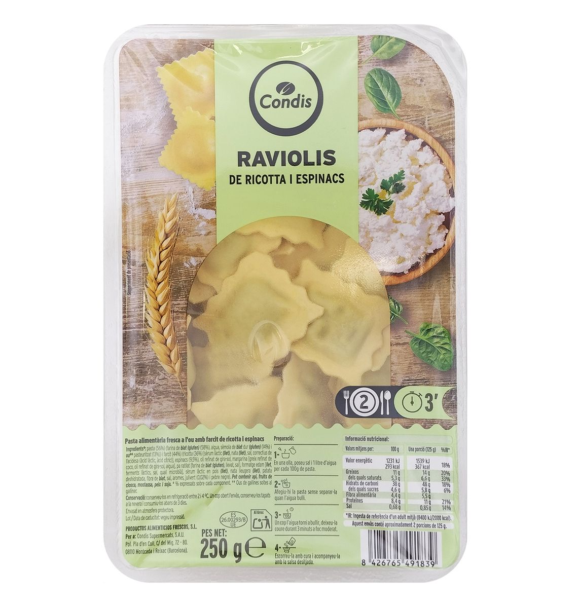 TORTELLONI CONDIS MATO/ES 250g