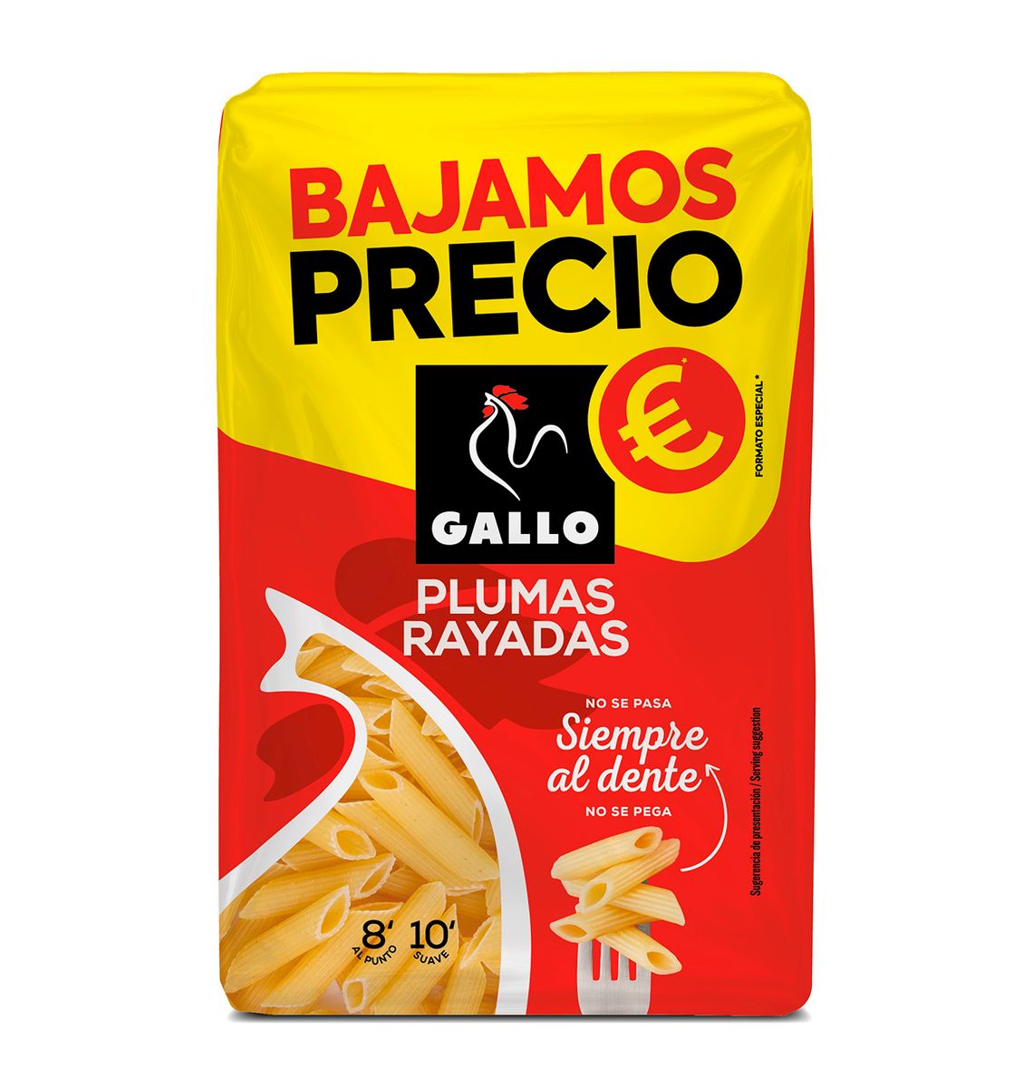 PASTA GALLO PLOMES RATLLA 400g