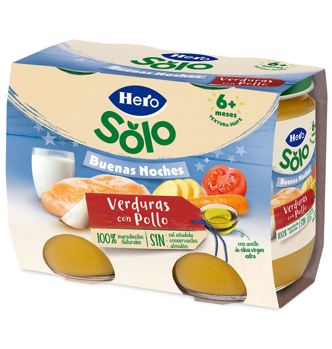 POT HERO NIT POLL/VERD 2x160g
