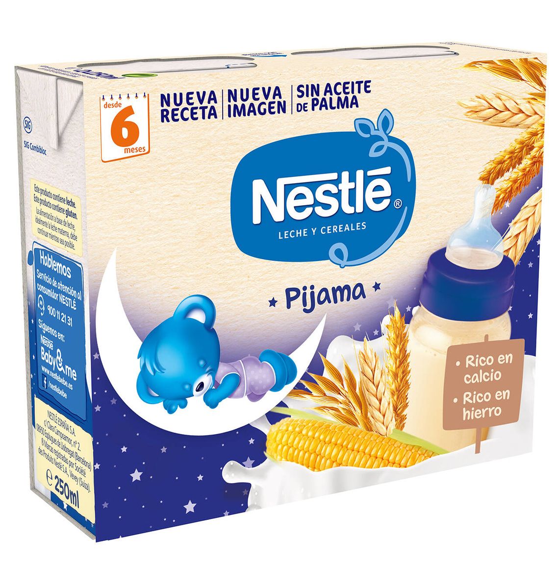 PAPIL LIQ NESTLE 6 CER 2x250ml