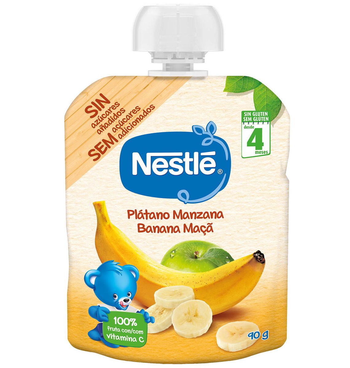 POUCH NESTLE PLATAN/POMA 90g