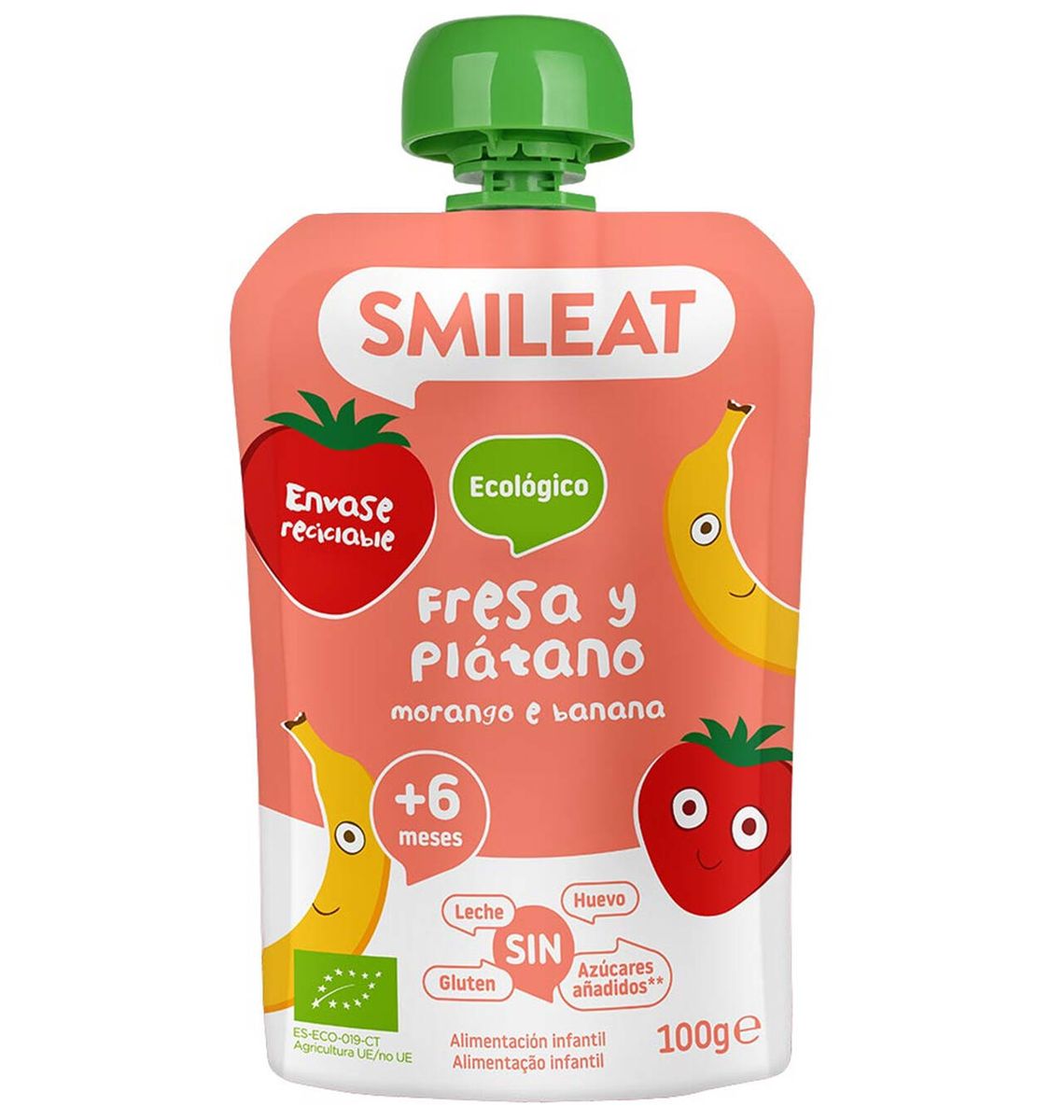 POUCH SMILEAT MAD/PLATAN ECO 100g