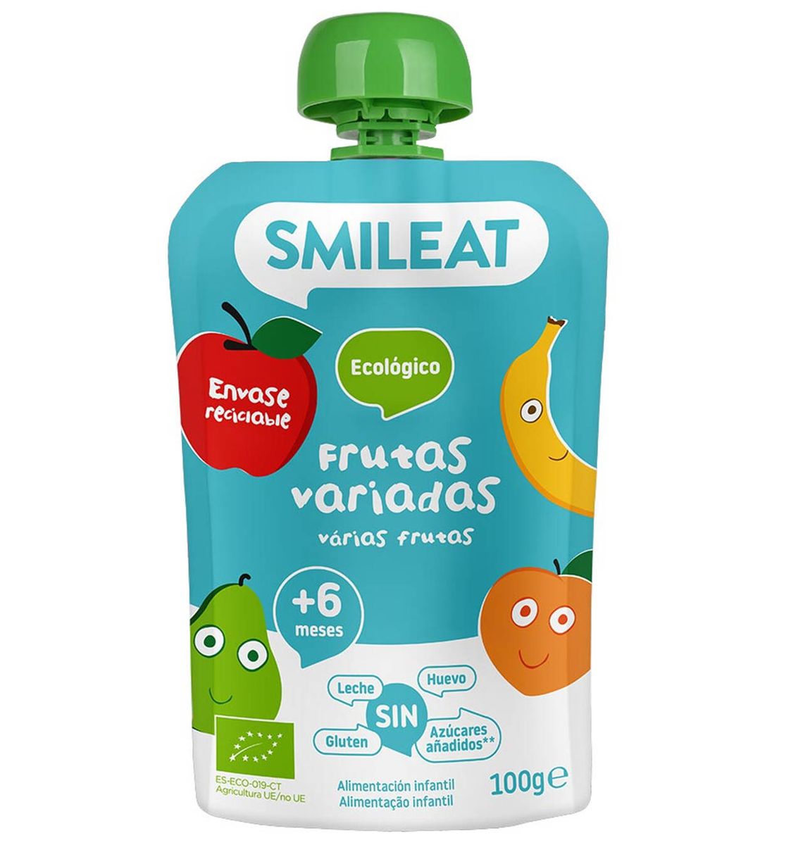 POUCH SMILEAT FRUITES ECO 100g