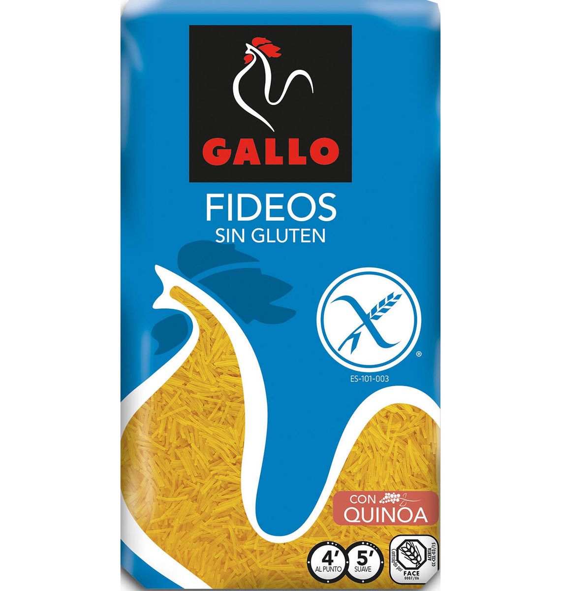 FIDEUS GALLO S/GLUTEN 450g