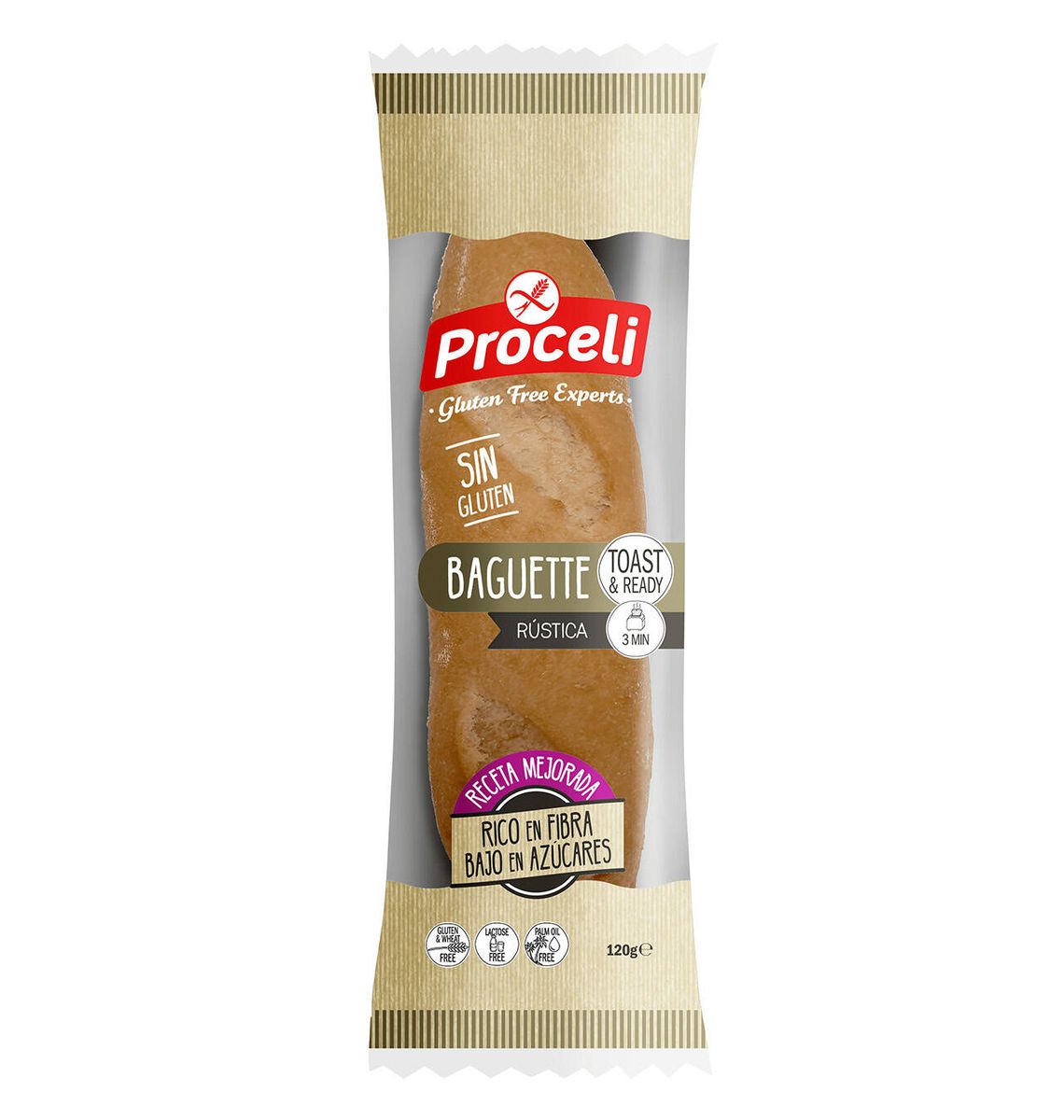 BAGUETTE PROCELI RUSTICA 120g