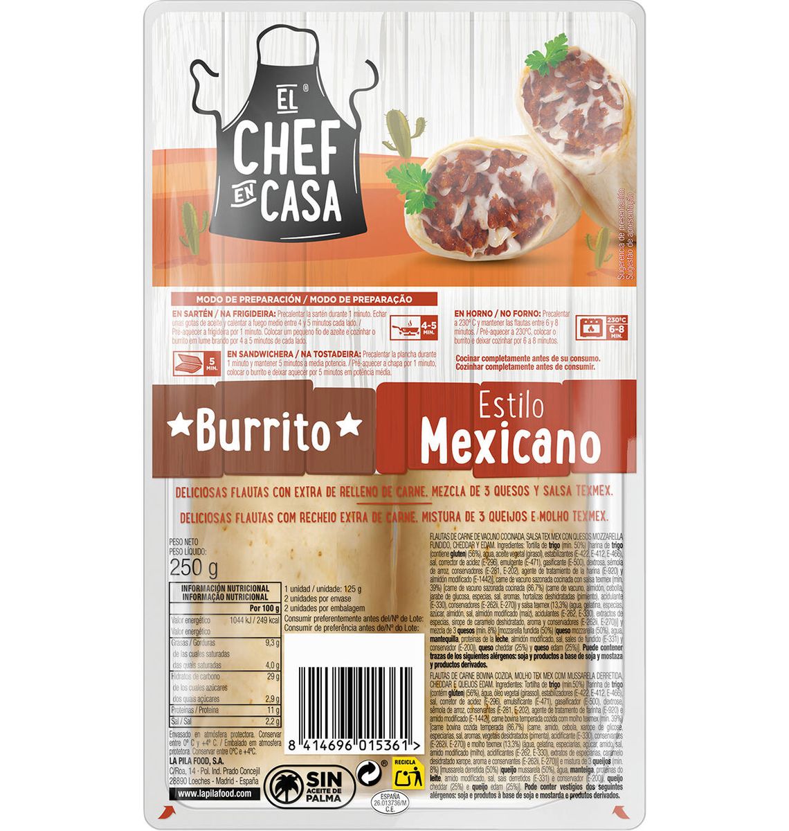 FUNROLL BROCHE BURRIT MEX 250g