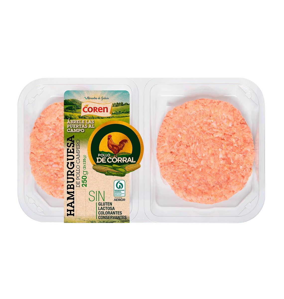 HAMBURG POLLASTRE CORRAL 250g