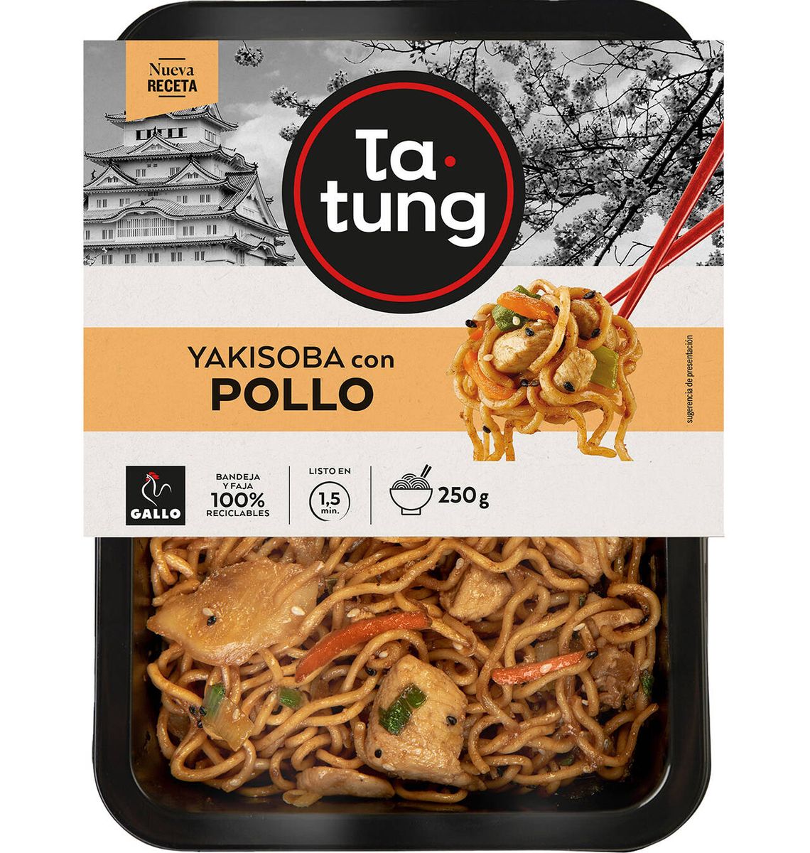 YAKISOBA TA-TUNG POLLASTRE 250g