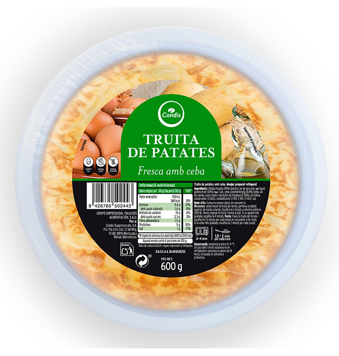 TRUITA CONDIS PATATA  CEBA 600G