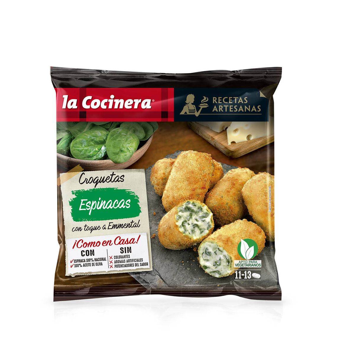 CROQ ART COCINERA ESPINACS 400g