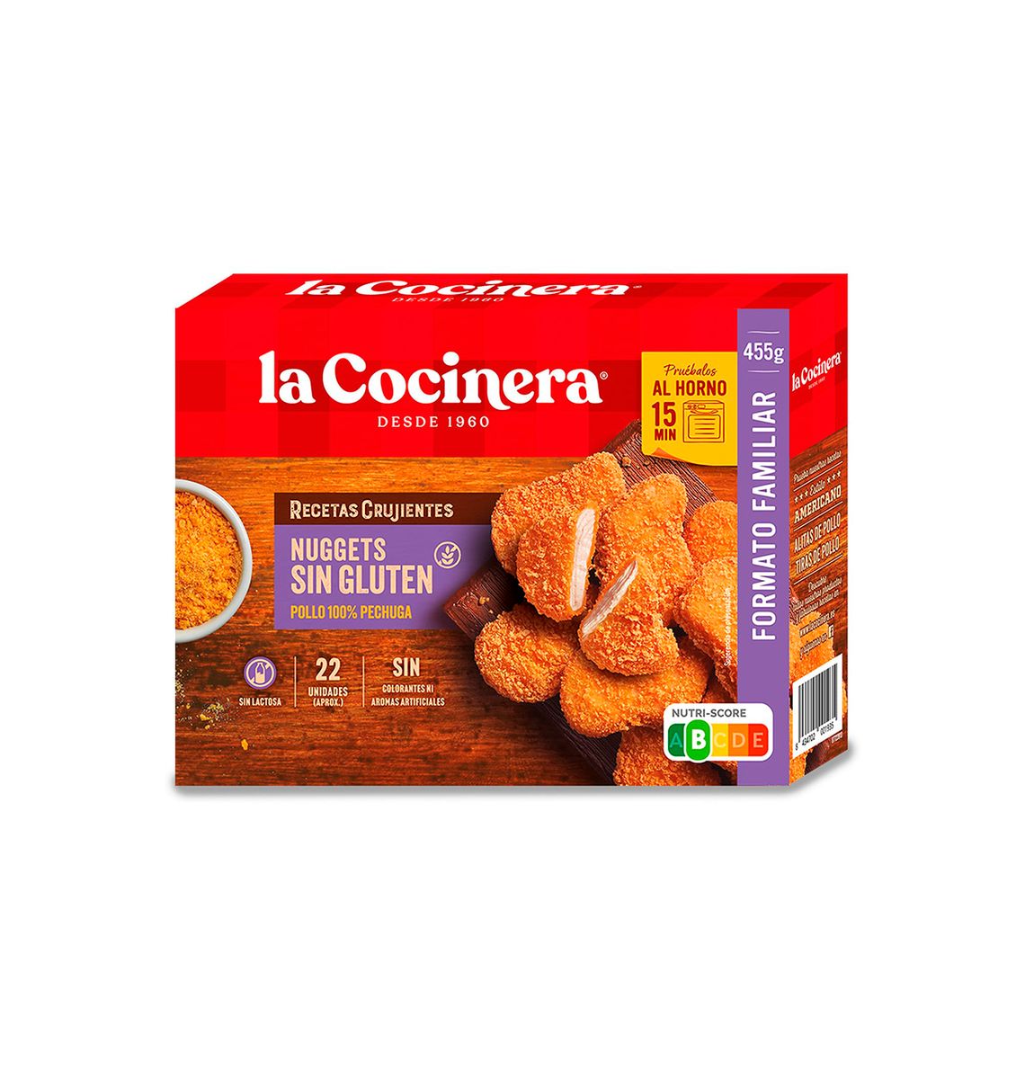 NUGGETS COCINERA S/G 455g