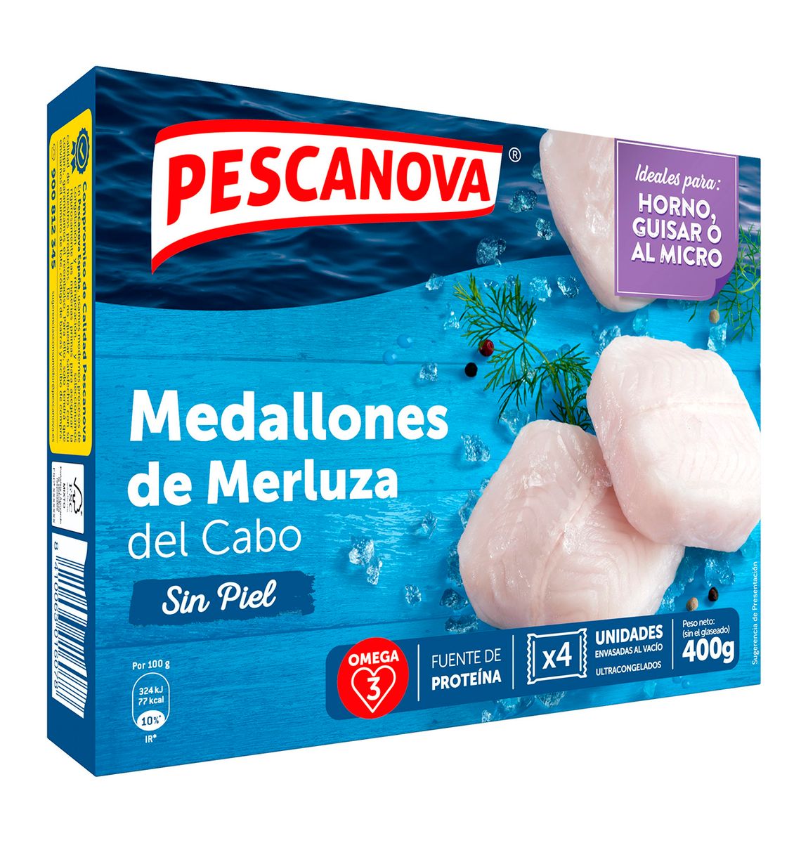 MEDALLO PESCANOVA LLUÇ 400g